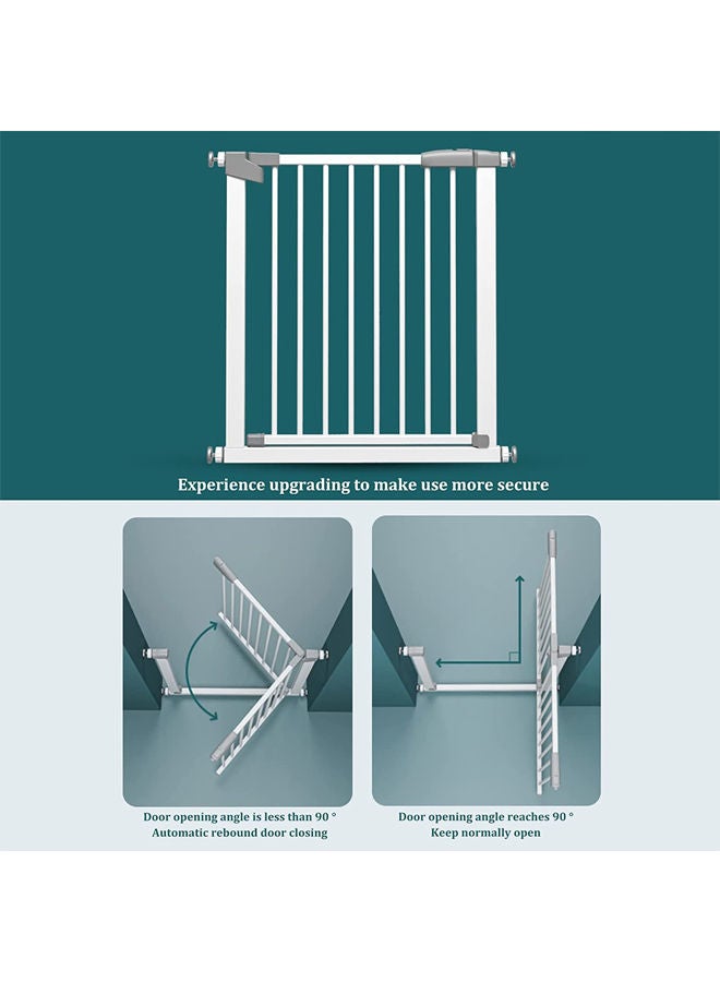 Auto Close Safety Baby Gate, Extra Wide Child Gate, The Maximum Suitable Width is 104 cm, Including 21cm Extension Rack,for Doorway Hallway And Stair Use,Height 78 cm  - Image 5