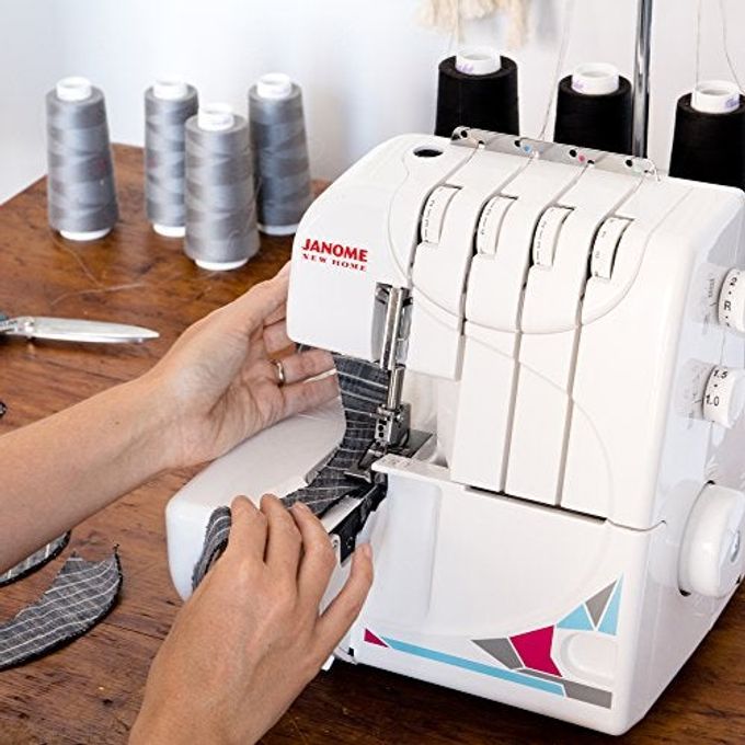 Janome Mod-8933 Serger With Lay-In Threading, 3 And 4 Thread Convertible With Differential Feed White - Image 2