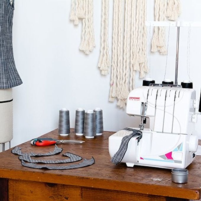 Janome Mod-8933 Serger With Lay-In Threading, 3 And 4 Thread Convertible With Differential Feed White - Image 3