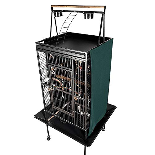 Colorday Good Night Bird Cage Cover for Large Bird Cage with Play Top (Patented), Green 68" - Image 2