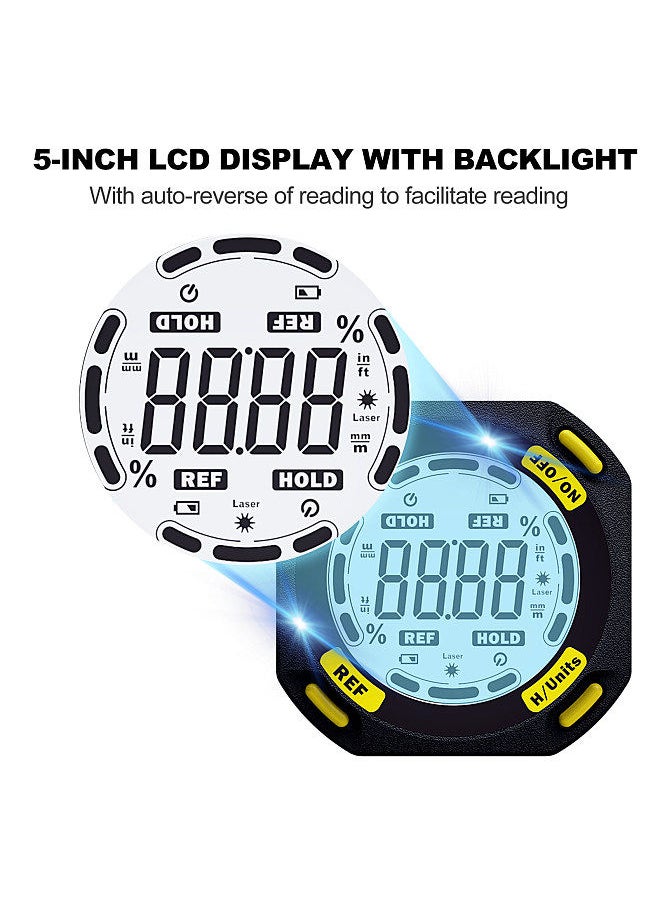 Lepmerk - RM081 Laser Goniometer Rechargeable Digital Inclinometer Multifunctional Laser Level Box Dipmeter Angle Gauge Electric Level Meter Digital Protractor Laser Inclination Box - Image 1
