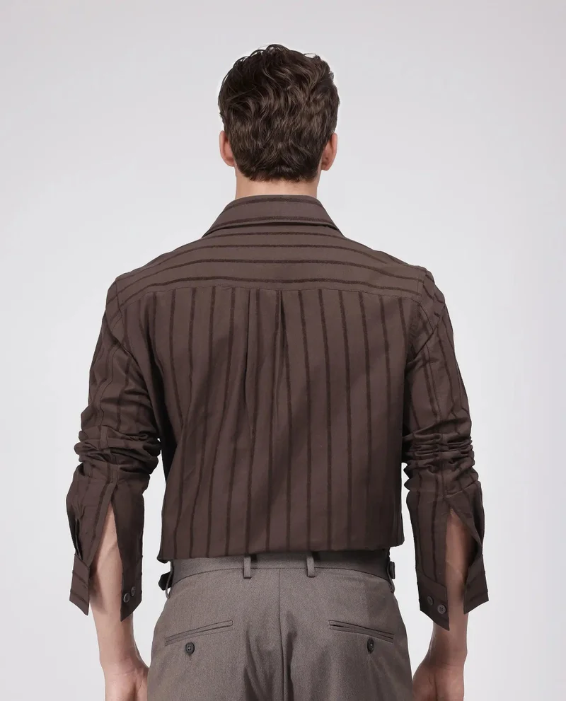Rare Rabbit Men's Striped Relaxed Fit Shirt