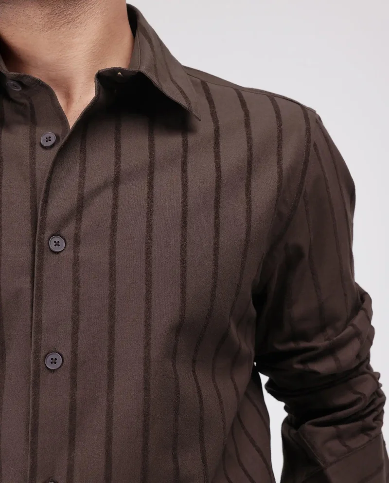Rare Rabbit Men's Striped Relaxed Fit Shirt