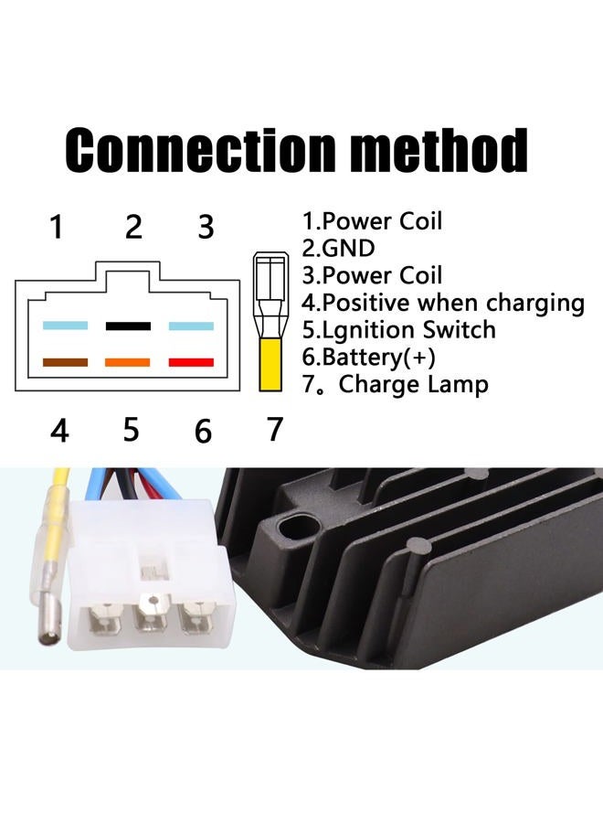 VOZINMOST 12V Rectifiers Motorcycle Voltage Regulator Current Rectifier For Yanmar Compatible with 119653-7771011 119640-77711 RS5121 - Image 4