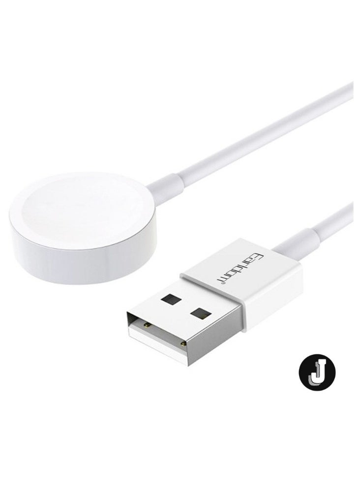 JAJEEK ET-WC21 Wireless Charging Cable for Apple Watch - 5V/0.35A, 1m Length, White (Model 40236) - Convenient Charging Solution - Image 2