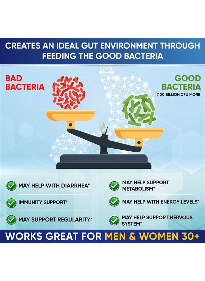 Wholesome Wellness - Raw Probiotics 100 Billion CFU, 30 Vegetable Capsules - Image 1