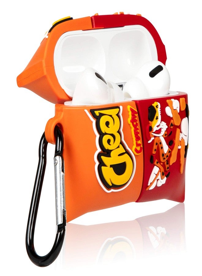 Joyleop Cheet Chips Airpods Pro Case, Cute Cartoon Fun 3D Kids Girls Teen Boys, Kawaii Food Styled Silicone Character, Protective and Stylish - Image 3
