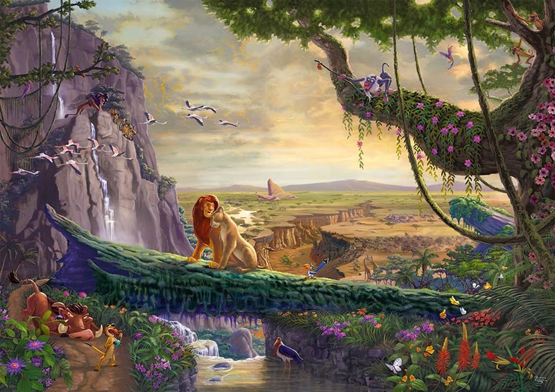 Schmidt Spiele 57396 Thomas Kinkade Disney The Lion King Return to Pride Rock 6000 Piece Puzzle - Image 3