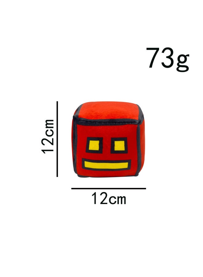 Geometry Dash Geometric Sprint Plush Toy Doll Game Peripheral Doll-Color:Green Square-Height:Figure - Image 4