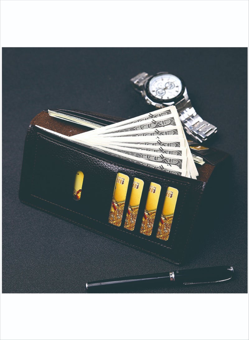 Jeep Long Men's Wallet Multi-Card Clutch Wallet Retro Business Texture Wallet Card Holder Coin Purse Suitable For Husband Father Son Boyfriend Dark - Image 3