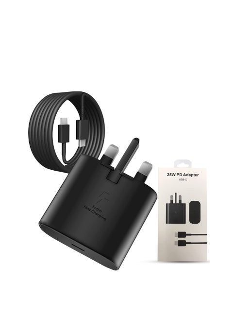 25W Usb C Fast Charger Plug With 1M Cable For Samsung Usb C Charger Mobile Phone Mains Plugs, 25W Usb C Charger & Usb C Cable For Samsung S24 Ultra/S24/S23/S22+/S22 Ultra/S21 Series/S23/A16/A15/A14/A36/A35/A34/A33/A73/A72/A71/A70/M56/M55/A26/A25/M34 And Other Usb Type C Devices
