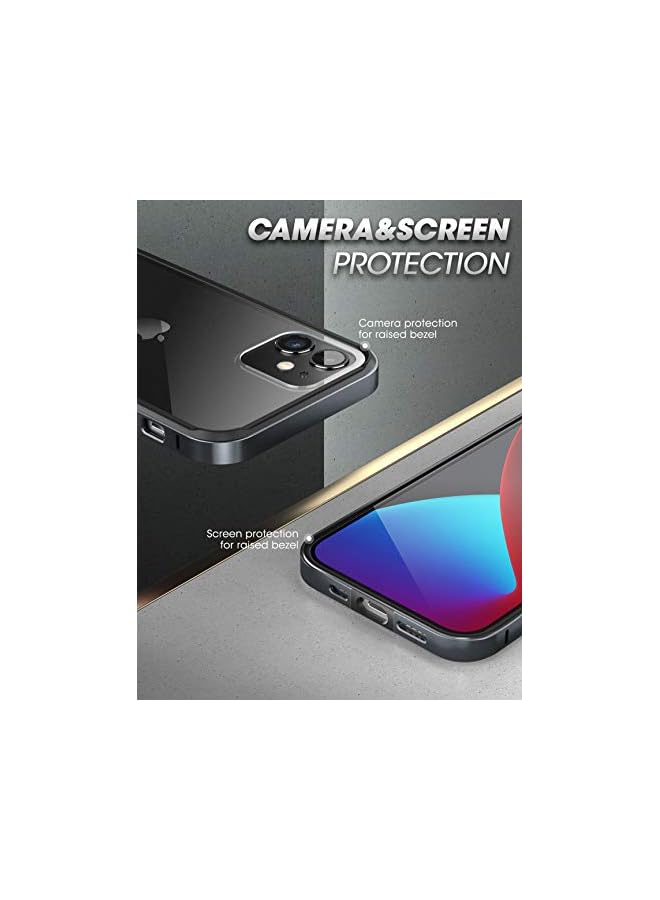 SupCase Unicorn Beetle Edge Series Case Designed for iPhone 12 / iPhone 12 Pro (2020 Release) 6.1 Inch, Slim Metal Frame Case with TPU Inner Bumper & Transparen Back (Black) - Image 4