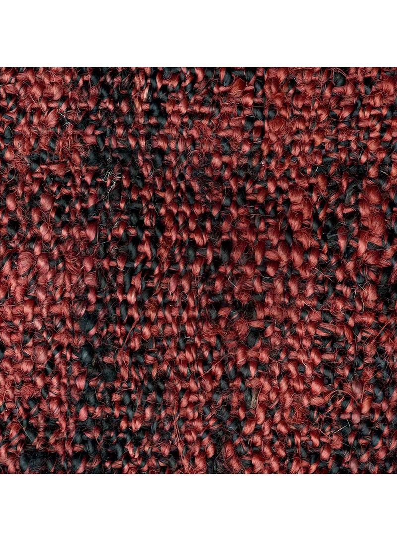 EVELYN - JUTE RUG - 120 CM ROUND- RED - Image 2