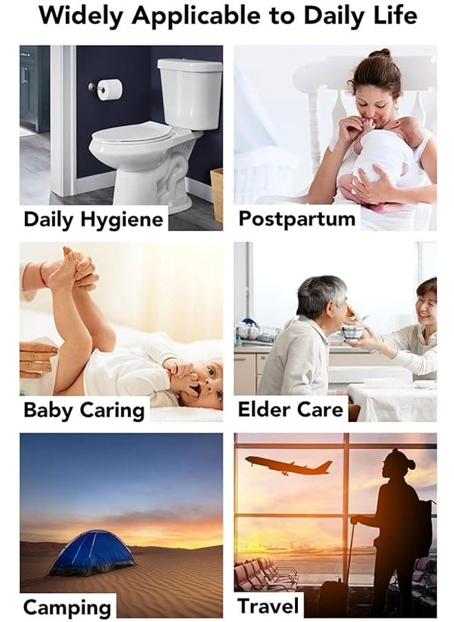 BOUND MOAT - Travel Bidet Electric Mini Bidet Sprayer Portable Travel Shattaf (Bidet) 4 Spray Modes Pressure Adjustable for Traveling, Camping, Desert Trips, Airplanes, Trains & Personal Hygiene - Image 1