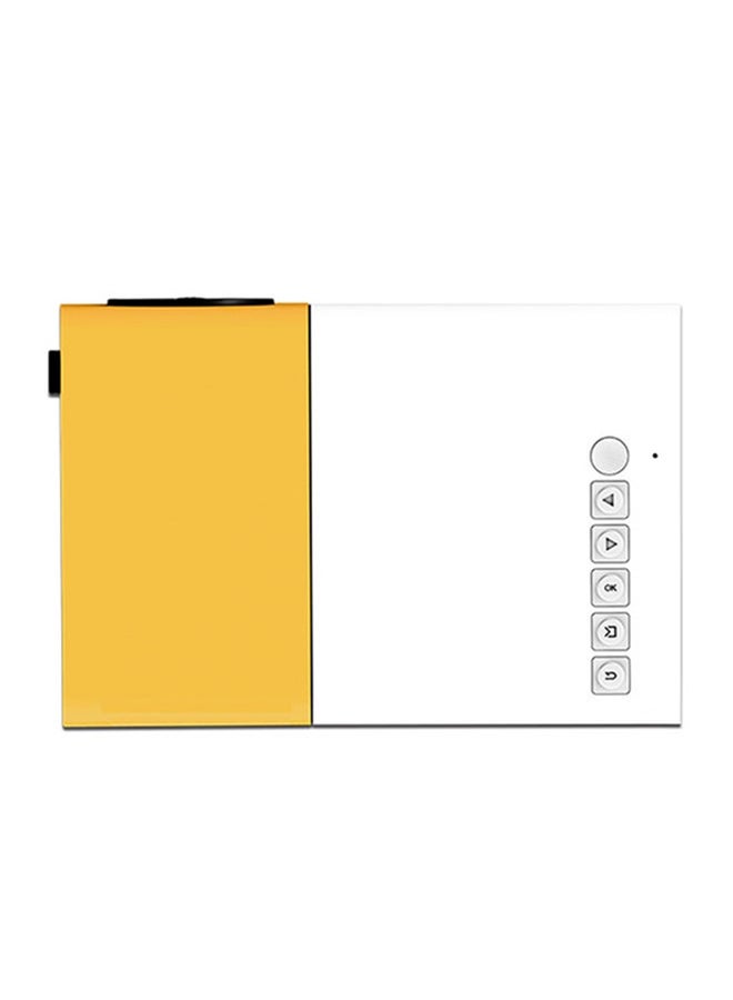 docooler YG300 Portable QVGA LED 400 Lumens Projector With Remote Control YG300 White/Yellow - Image 4