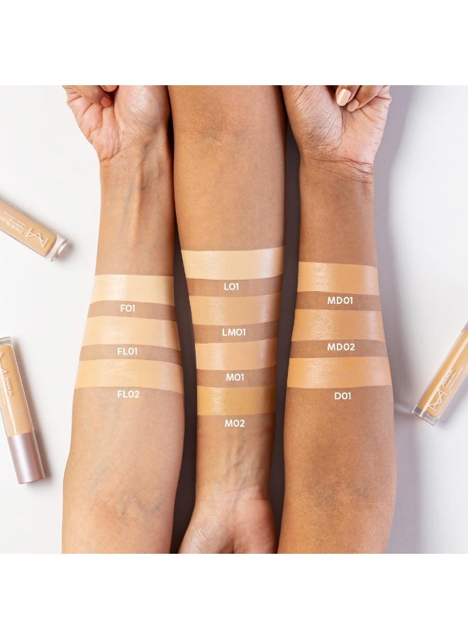 House Of Makeup Matte Concealer for Dark Circles, Pigmentation | Non-Crease, Non-Cakey | Long Wear, Waterproof, Sweat-proof | Full Coverage Concealer for Oily Skin | For Face Makeup | 6 ML (M01 - Medium Skin Tone) - Image 4