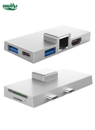 For Surface Pro 8 / 9 / X Dual Type-C Computer Expansion Hub 7 In 1 Docking Station - pzsku/ZA932143AC0BF58E6B145Z/45/_/1738711982/dfd52652-6e8b-4da0-b898-575f90eddfe9