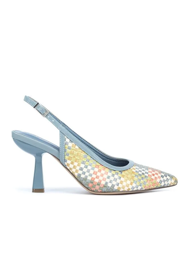 فايور Multi-Check Woven Slingback MC 016