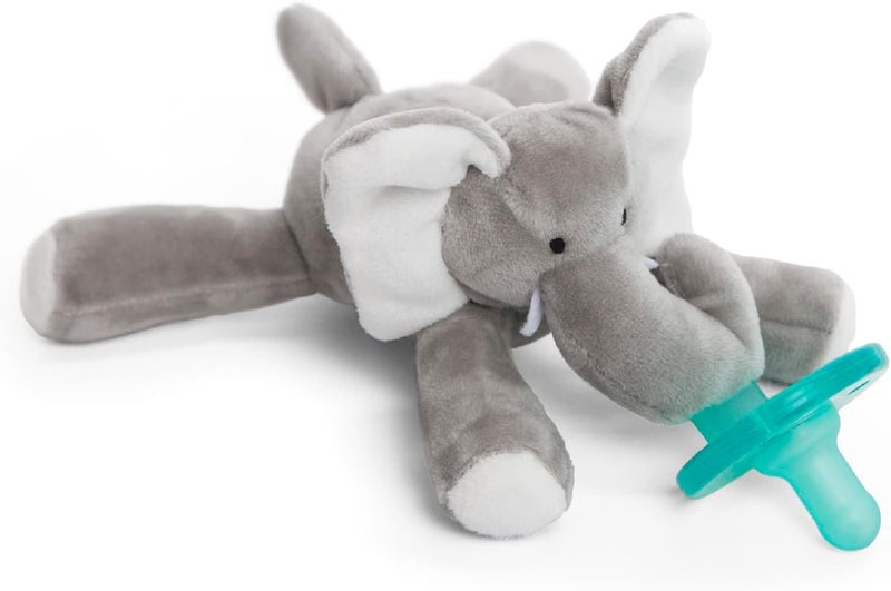 WubbaNub Infant Soother with Elephant Comforter - Award-Winning Pacifier for Babies 0-6 Months - Image 4