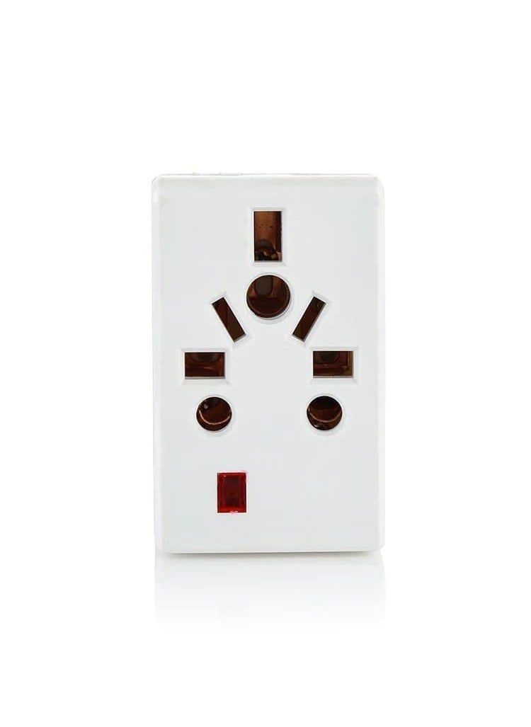 HI PLASST PINS N PLUGS HiPlasst Universal MultiCountry Travel Adapter TypeD Plug for Indian Socket for Imported Devices Compatible with Plugs of US UK EU and 150 Countries Builtin Fuse LED Indicator Pack of 1  - Image 5