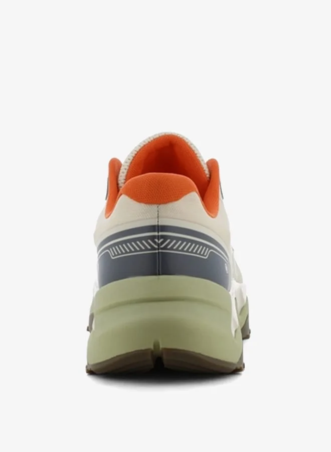 اس جي Men's Colourblock Lace-Up Low Ankle Sneakers