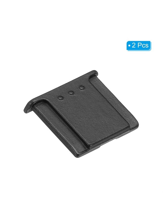 PATIKIL Universal Camera Hot Shoe Cover Cap, 2 Pack Hot Shoe Cap Hot Shoe Protector Zinc Alloy Suitable for DSLR/SLR Camera, Black  - Image 3