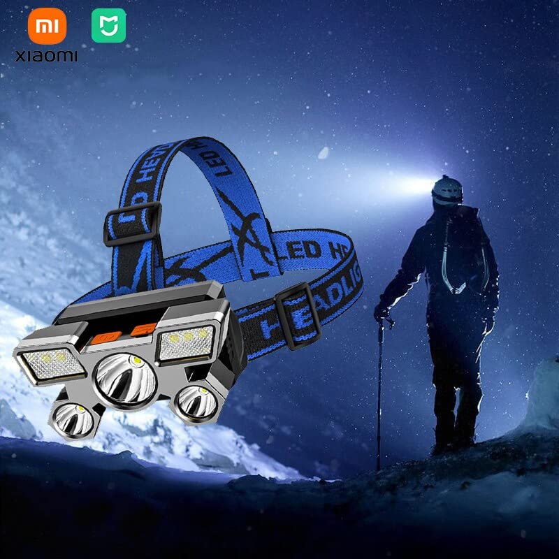 Care4 5 LED Headlamp USB Rechargeable Head Light 501 LED Headlamp (Black) - Image 3