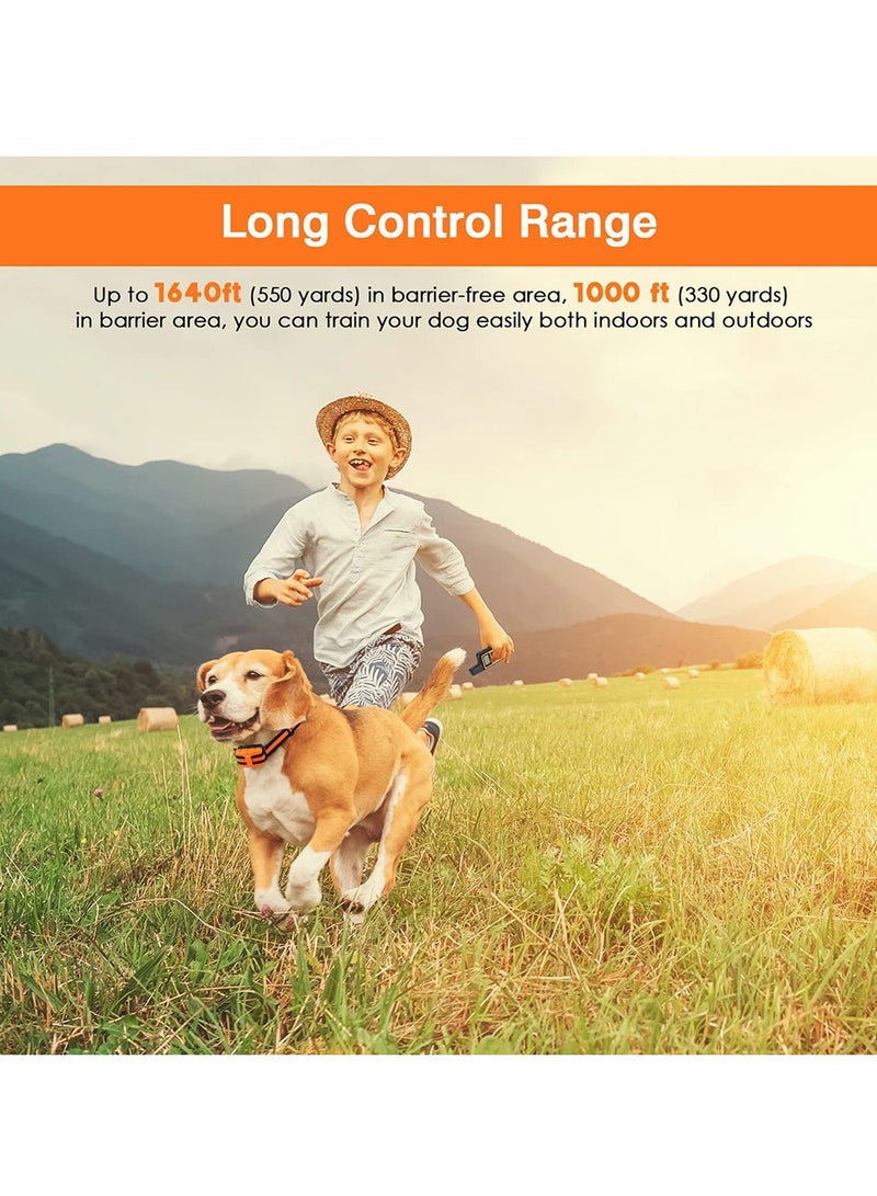 KASTWAVE Rechargeable Anti Barking Training Dog Collar with 7 Adjustable Sensitivity and Intensity Levels Vibration (Orange) - Image 5