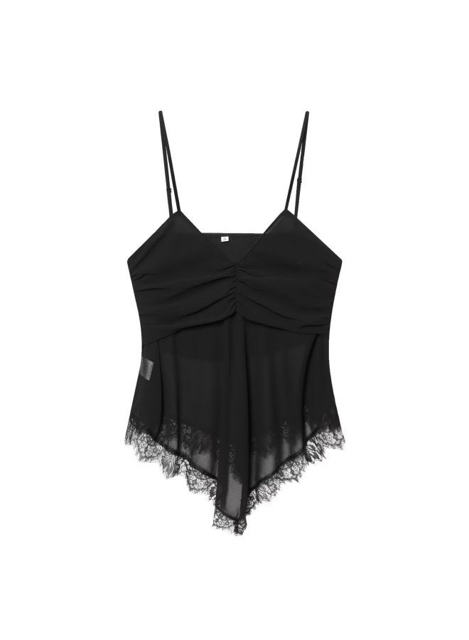 Women's Clothing Hot Fashion Chiffon Lace Camisole Top