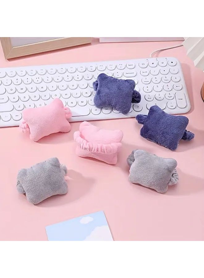 Blue Ergonomic Wrist Pad Soft Comfort Pillow Anti Wear Desk Typing Support - Image 1