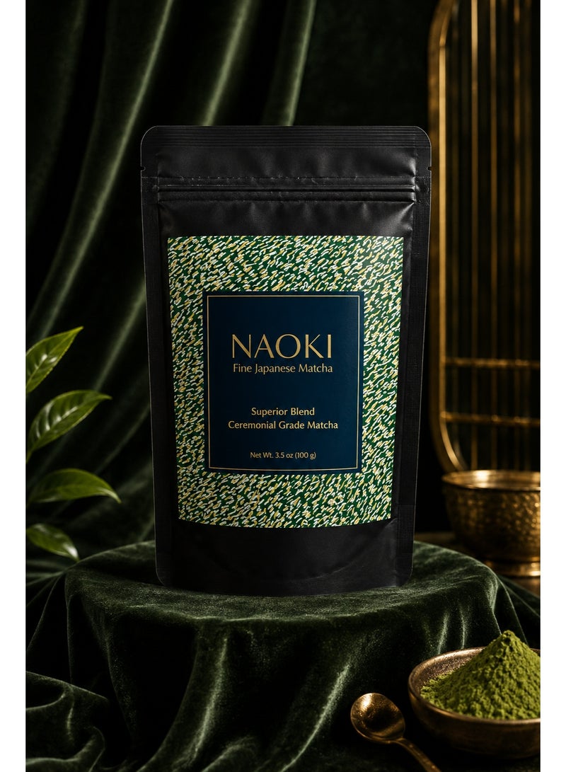 Naoki Matcha NAOKI Fine Japanese Matcha Superior Blend | Ceremonial Grade Matcha Green Tea Powder | 100g - Image 2
