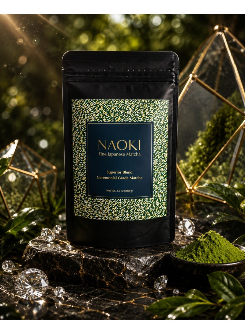 Naoki Matcha NAOKI Fine Japanese Matcha Superior Blend | Ceremonial Grade Matcha Green Tea Powder | 100g - Image 3