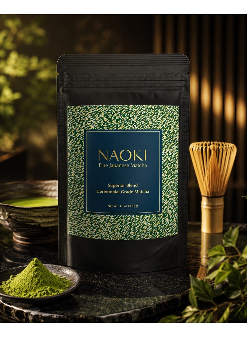 Naoki Matcha NAOKI Fine Japanese Matcha Superior Blend | Ceremonial Grade Matcha Green Tea Powder | 100g - Image 5