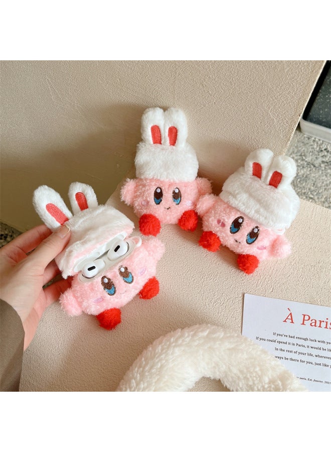 Loquat Plush Rabbit Hat Star Card Suitable For Airpods4 Generation Protective Case 2 Generation 3 Generation Pro2 For Apple Bluetooth Earphone Case-Color:Plush Rabbit Hat Star Kabi-Applicable Model:Airpods  - Image 3