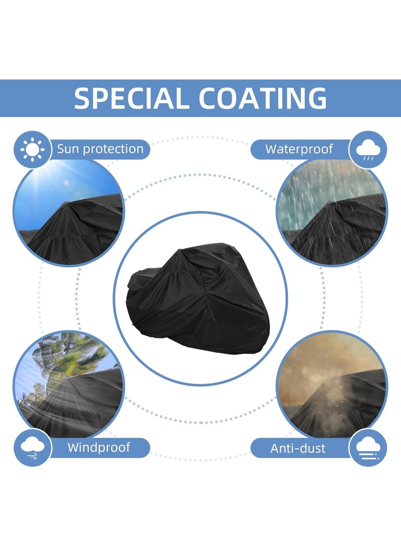 FAYET Waterproof Bicycle Cover for Mountain and Road Bikes, Anti-Dust, Rain, UV and Snow Protection with Lock Holes and Storage Bag - Image 2