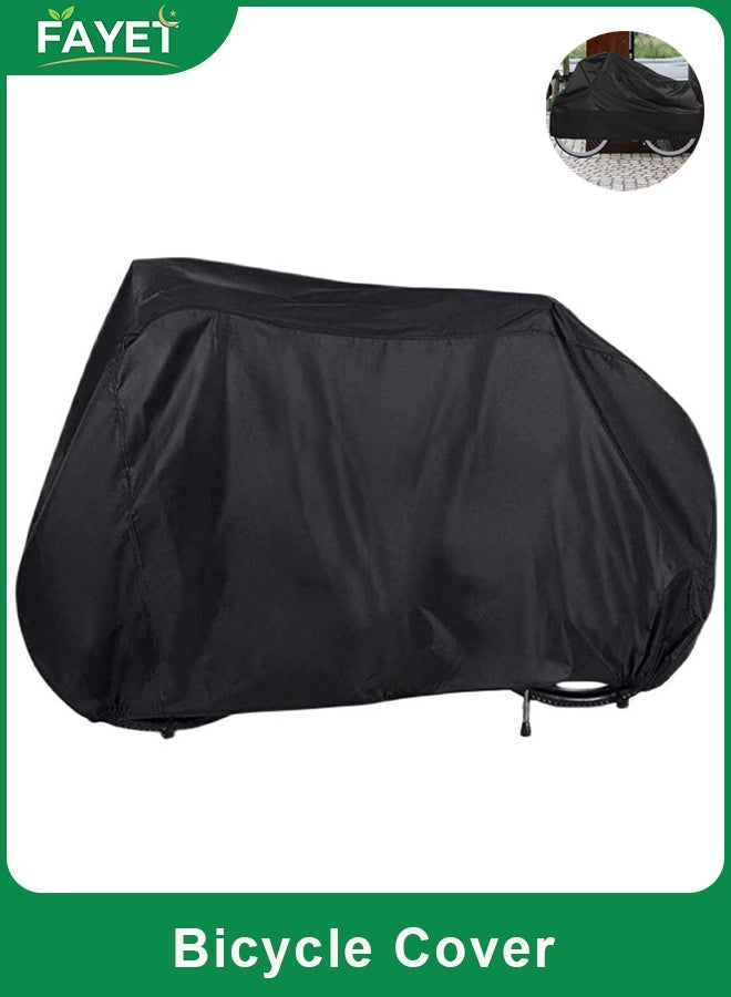 FAYET Waterproof Bicycle Cover for Mountain and Road Bikes, Anti-Dust, Rain, UV and Snow Protection with Lock Holes and Storage Bag - Image 1
