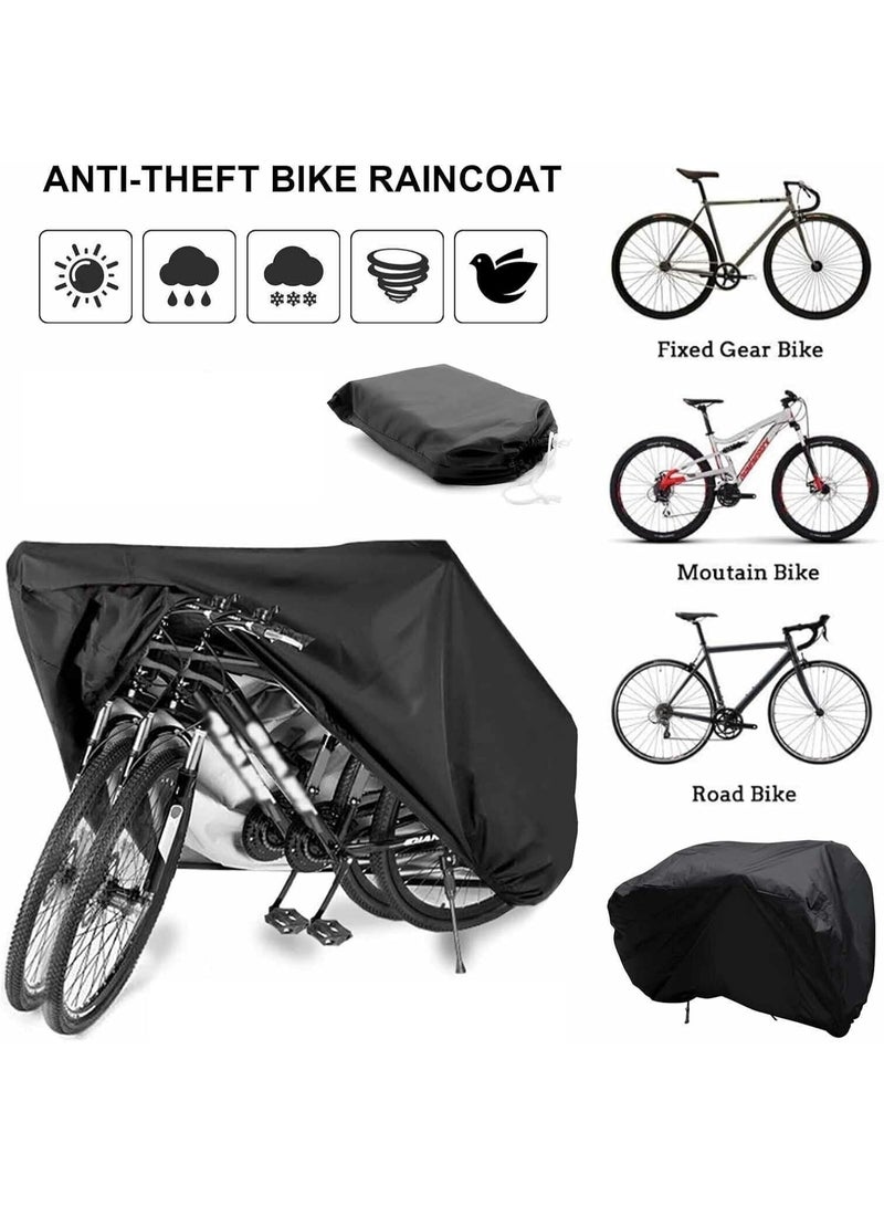 FAYET Waterproof Bicycle Cover for Mountain and Road Bikes, Anti-Dust, Rain, UV and Snow Protection with Lock Holes and Storage Bag - Image 3