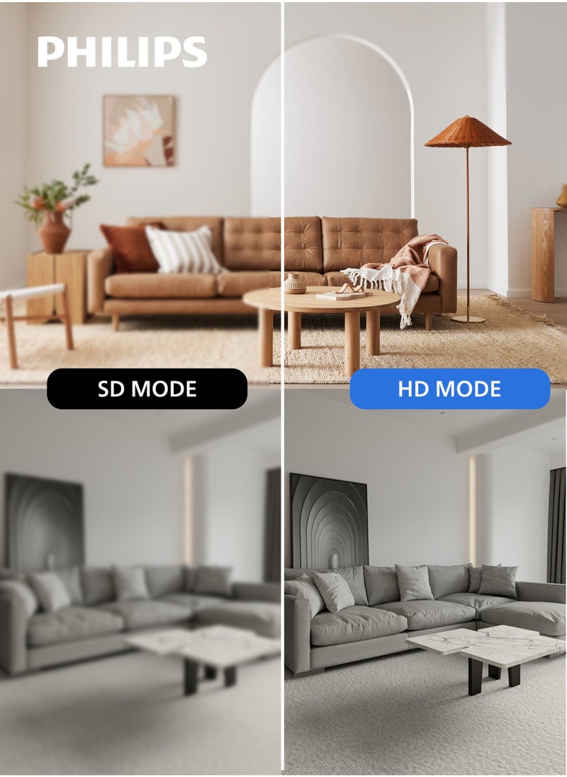 Philips - Philips Security Camera 1080P WiFi Indoor and Outdoor Home Camera Baby Elderly Monitor Surveillance Camera Motion Detection Remote Alarm Smart Tracking Two-Way Audio Night Vision App - Image 1