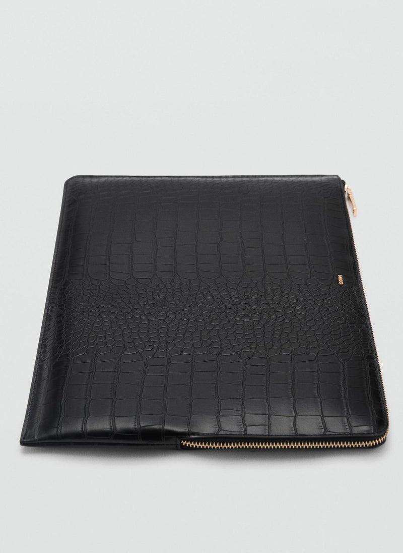 MANGO Leonor Logo Detailed Zip Through Wallets  - Image 3