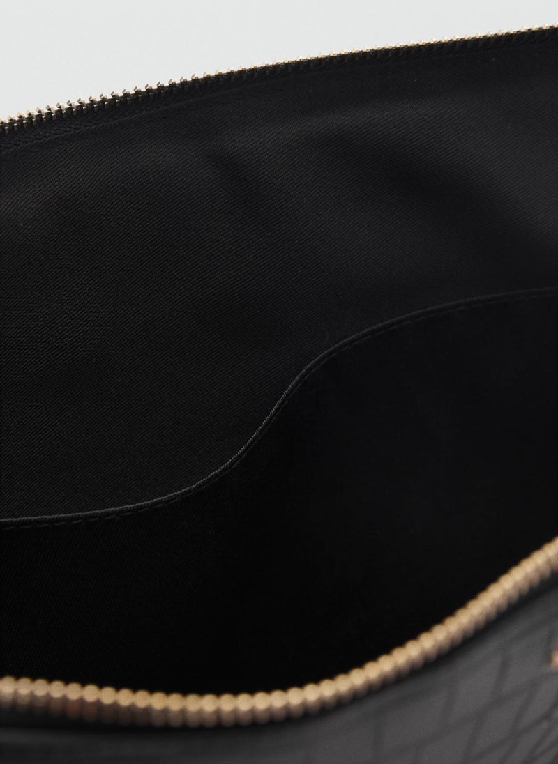 MANGO Leonor Logo Detailed Zip Through Wallets  - Image 5