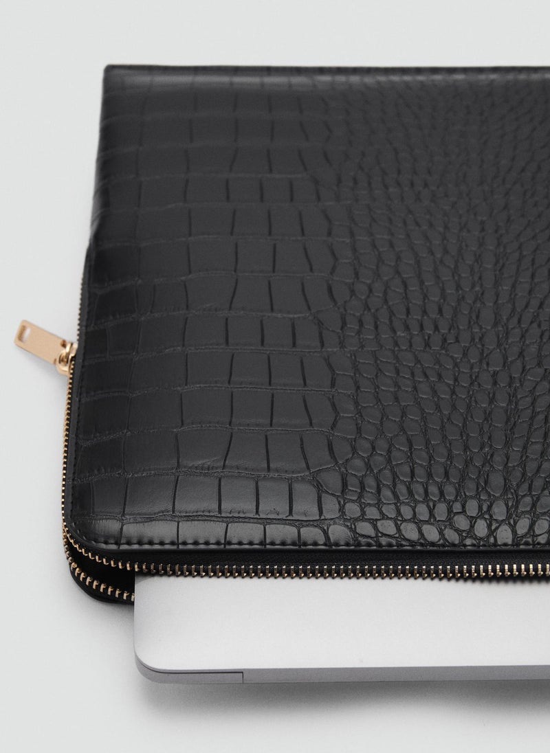 MANGO Leonor Logo Detailed Zip Through Wallets  - Image 4