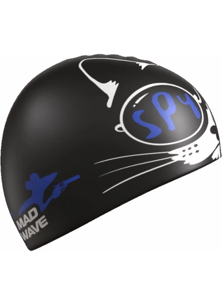 Mad Wave Spy Cat Silicone Children's Bonnet 6-12 Years
