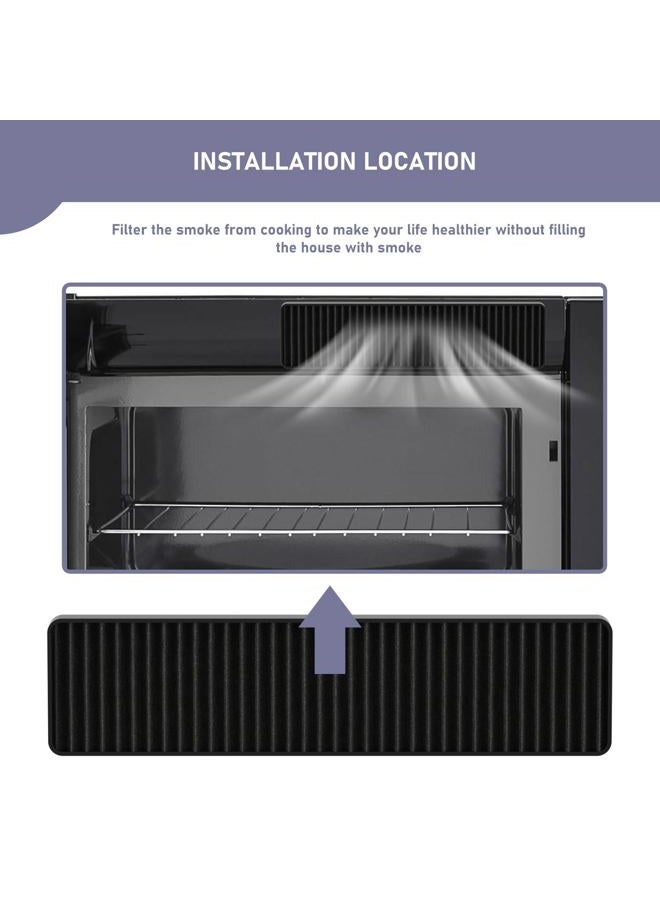 Ontheone PVM9005SJ8SS Microwave Charcoal Filter Replacement Compatible with GE Microwave PVM9005SJ8SS JVM7195SK6SS PNM9216SK5SS JVM7195EK5ES JNM7196SK6SS JNM7196DK5BB JVM7195DK5WW JVM7195SK6SS, 2 Pack - Image 3