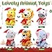 Aoriher 6 Pcs Mini Stuffed Forest Animal Bulk Jungle Animal Plush 4 Inch Plush Elephant Lion Tiger Giraffe Panda for Baby Shower Christmas Birthday Gift Stuffer Themed Party DecorationJoyous - Image 4
