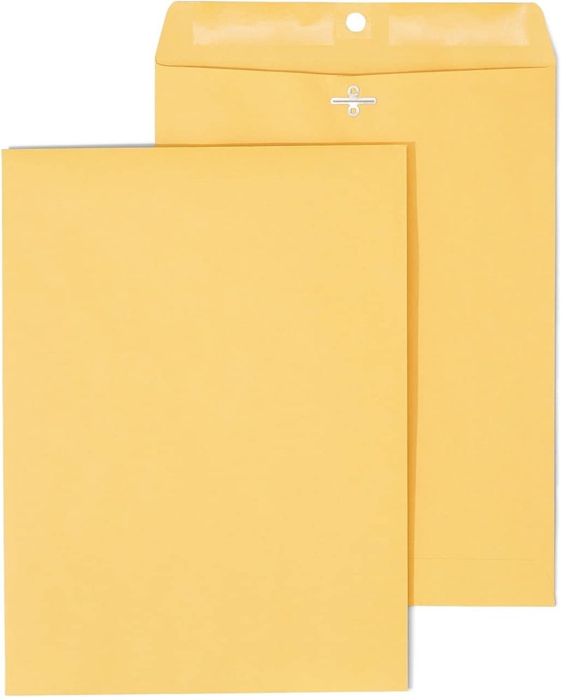 Staples Staples Brown Kraft Clasp Envelopes 9 x 12 12Pack