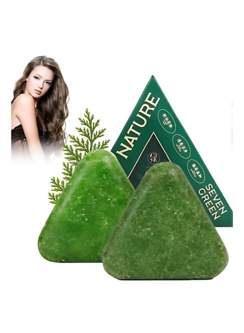 Herbal hair care shampoo that combats hair loss, cares for the scalp, and strengthens hair roots. 2 pieces.