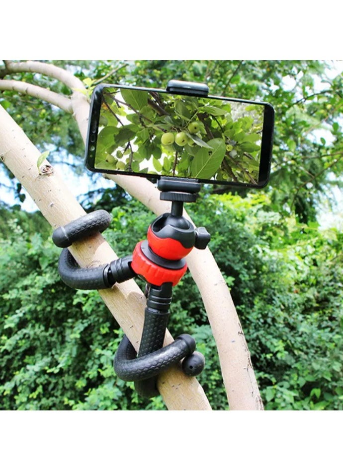 HEXABEX Mini Phone Tripod Stand 360 Rotation Portable Flexible octopus Selfie Stick Compatible with All Cell Phones/Cameras  - Image 1