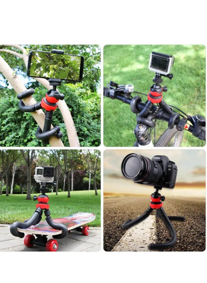 HEXABEX Mini Phone Tripod Stand 360 Rotation Portable Flexible octopus Selfie Stick Compatible with All Cell Phones/Cameras  - Image 3