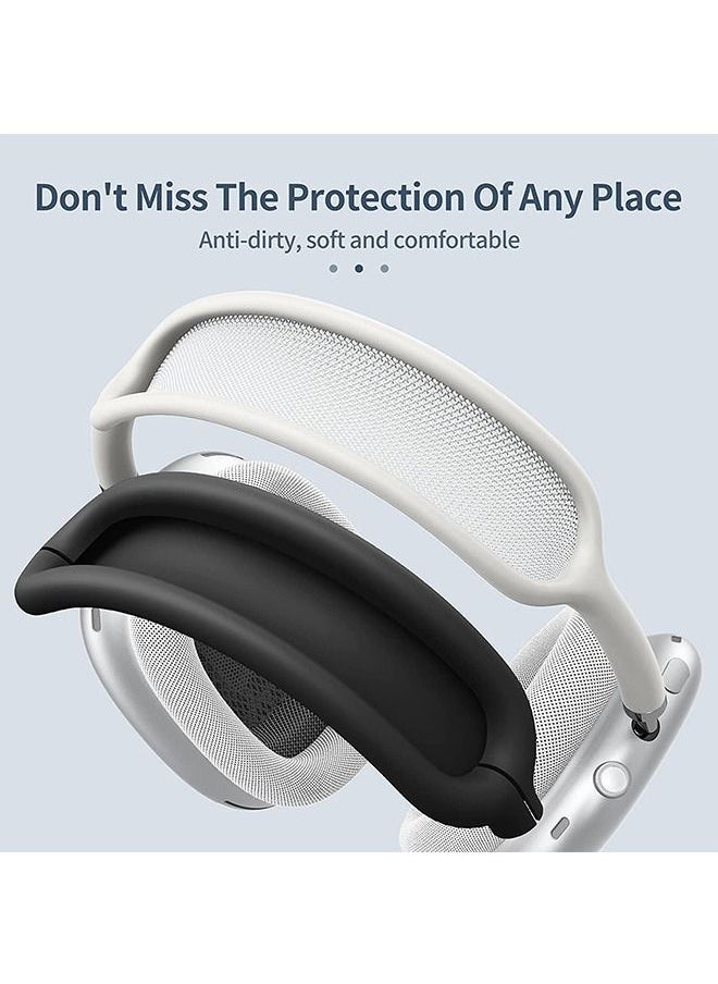 Ant - Silicone Case Cover for AirPods Max Headphones, Anti-Scratch Ear Cups Cover and Headband Cover for AirPods Max, AirPods Max Headset Skin Protector Accessories (Black) - Image 1