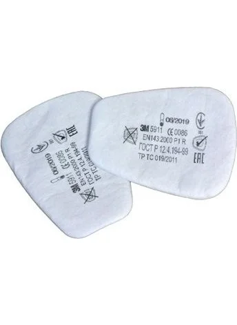 3M 5911 P1 DUST AND MIST FILTER PAD-1 PAIR